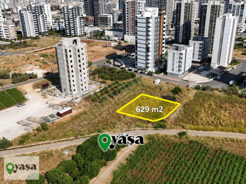 MEZİTLİ KALEKÖYDE 1.50 EMSAL 15 KAT İMARLI 629 m² ARSA